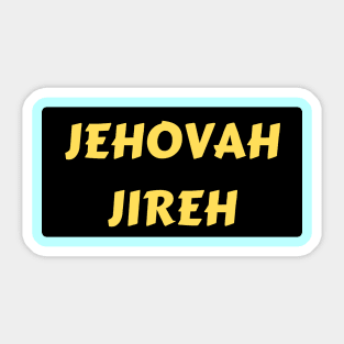 Jehovah Jireh - God Will Provide | Christian Typography Sticker